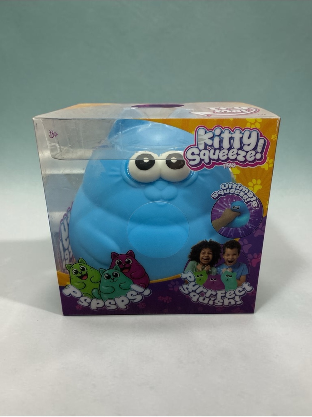Squeeze Blue Kitty Squeeze Plush Stress Toy